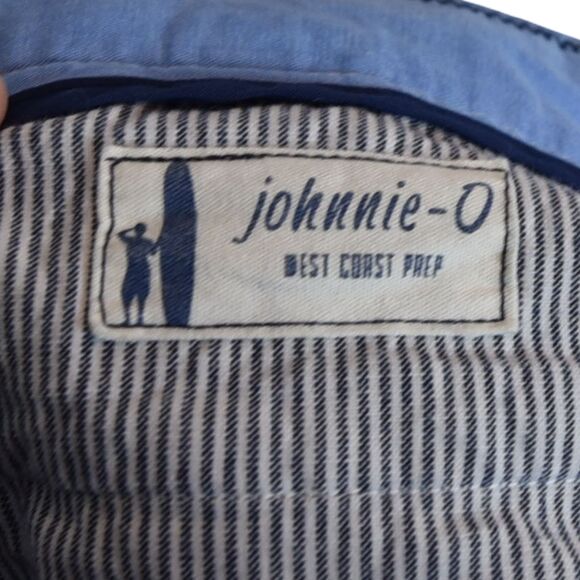 Johnnie-O Shorts Cotton Chino Boys Size 16 Light Blue Preppy Beachy Vacation - Picture 4 of 7